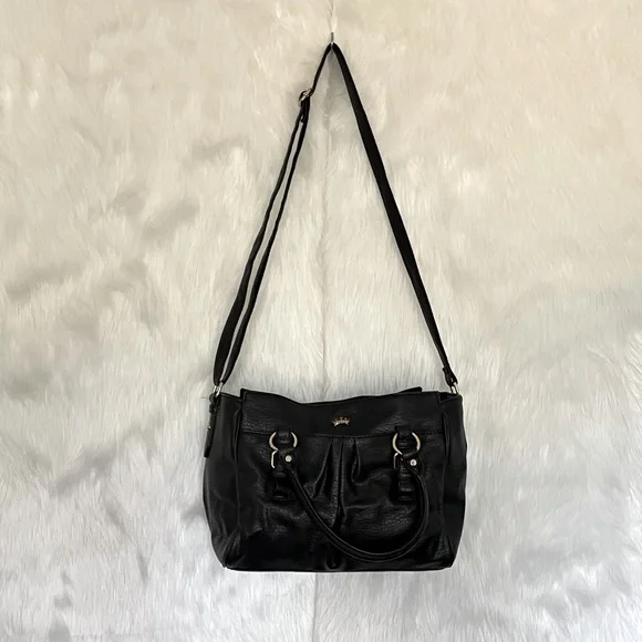 JUICY COUTURE Black adjustable Crossbody/shoulder Bag and bag charm NWOT - Picture 5 of 13